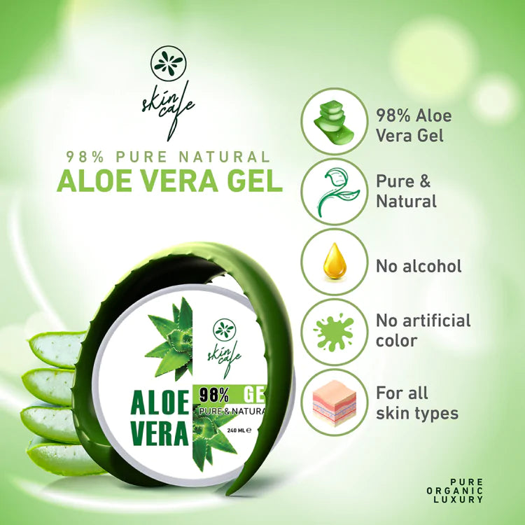 Skin Cafe Pure & Natural Aloe Vera gel 98%