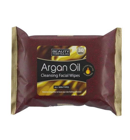 Beauty Formulas Argan Oil Cleansing Facial Wipes