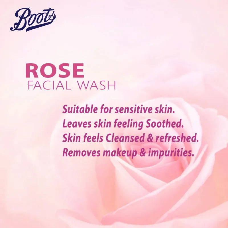 Boots Rose Face Wash (150ml)