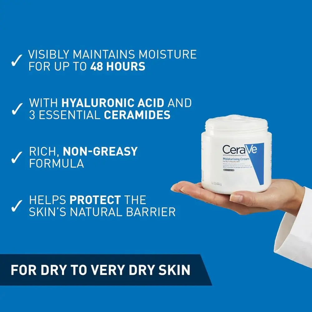 CeraVe Moisturising Cream Dry very Dry Skin (340g)