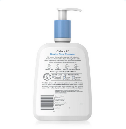 Cetaphil Gentle Skin Cleanser For Dry, Sensitive Skin (236ml)