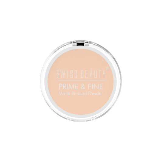 Swiss beauty Prime & Fine Matte Pressed Powder 01 (Classic-Ivory)