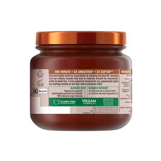 Coconut Oil & Cocoa Butter Smoothing Hair Remedy Mask (340ml)