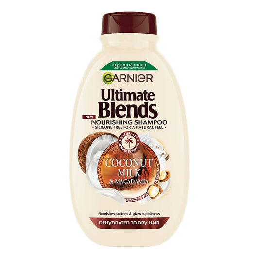 Garnier Ultimate Blends Coconut Milk & Macadamia Nourishing Shampoo (400ml)