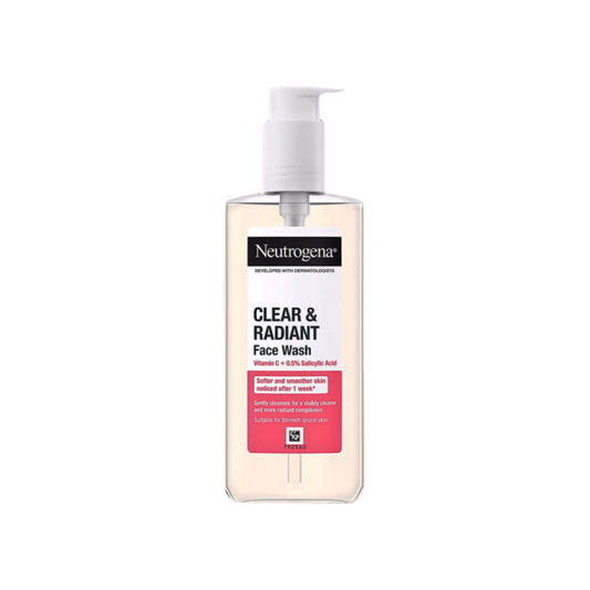 Neutrogena Clear & Radiant Face Wash with Vitamin C + 0.5% Salicylic Acid (200ml)