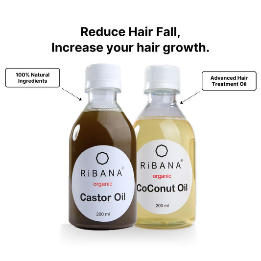 Ribana Coconut Oil 200 ML+Ribana Castor Oil 200 ML