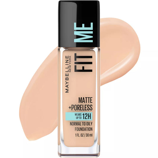 Maybelline Fit Me Matte + Poreless Oil Free Liquid Foundation (122 Creamy Beige)