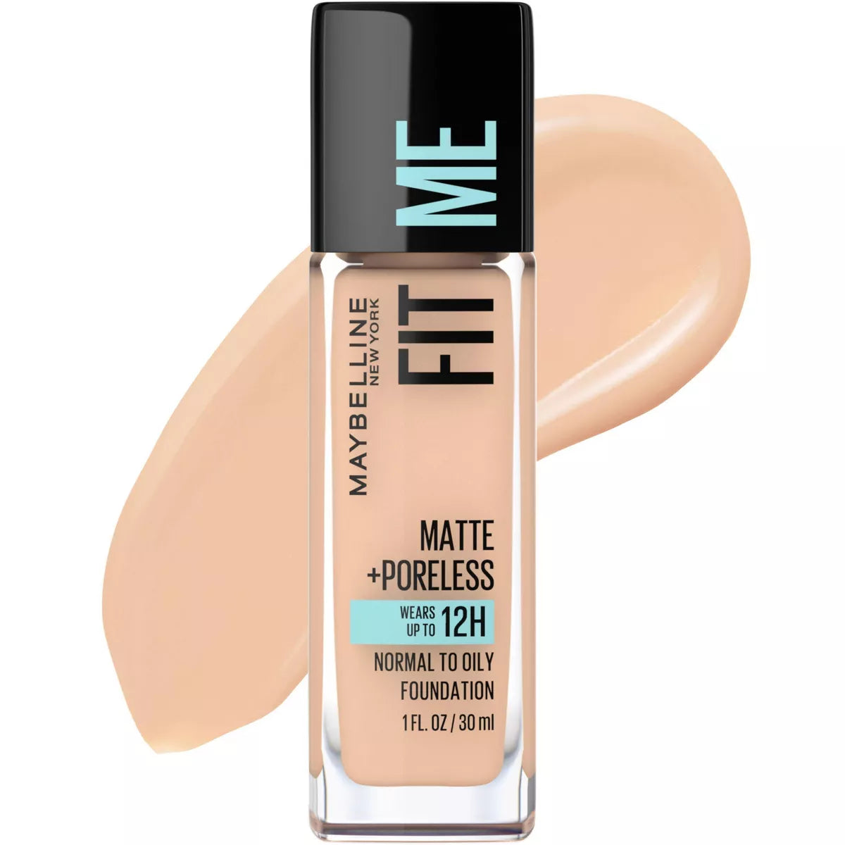 Maybelline Fit Me Matte + Poreless Oil Free Liquid Foundation (125 Nude Beige)