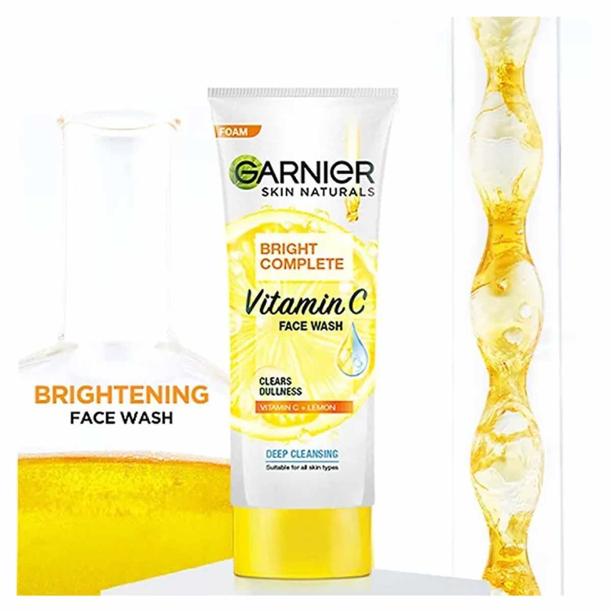 Garnier Bright Complete Vitamin C Face Wash (100gm)