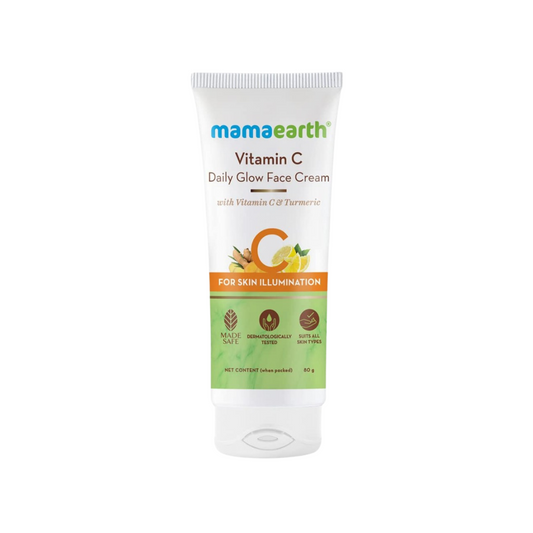 Mamaearth Vitamin C Daily Glow Face Cream (80g)