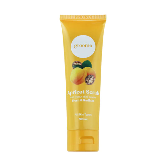 Groome Apricot Scrub – with Walnut Shell Powder