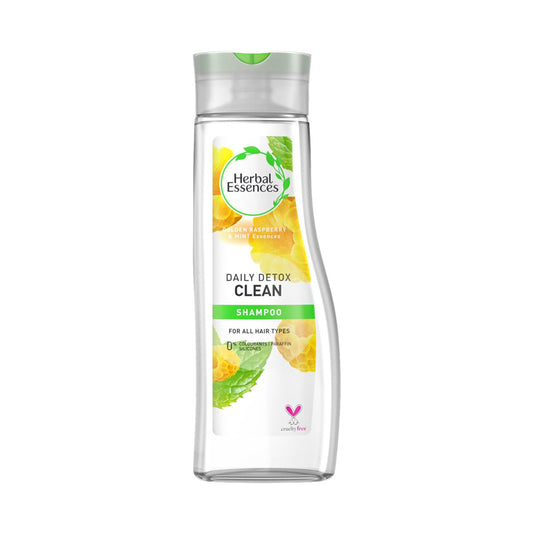 Herbal Essences Daily Detox Clean Golden Raspberry & Mint Shampoo (400ml)