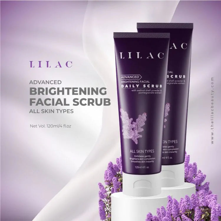 lilac brightening daily scrub