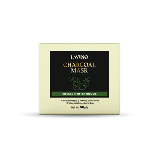 Lavino Charcoal Mask Infused With Tea Tree Oil (50g)