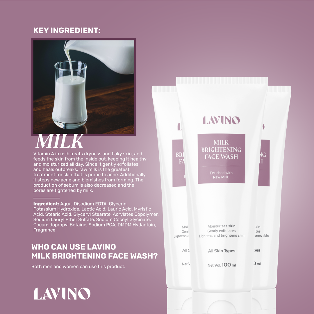 Lavino Milk Brightening Face Wash