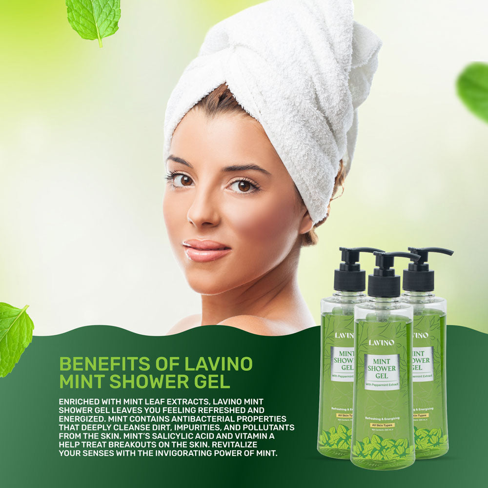 Lavino Mint Shower Gel – with Peppermint Extract