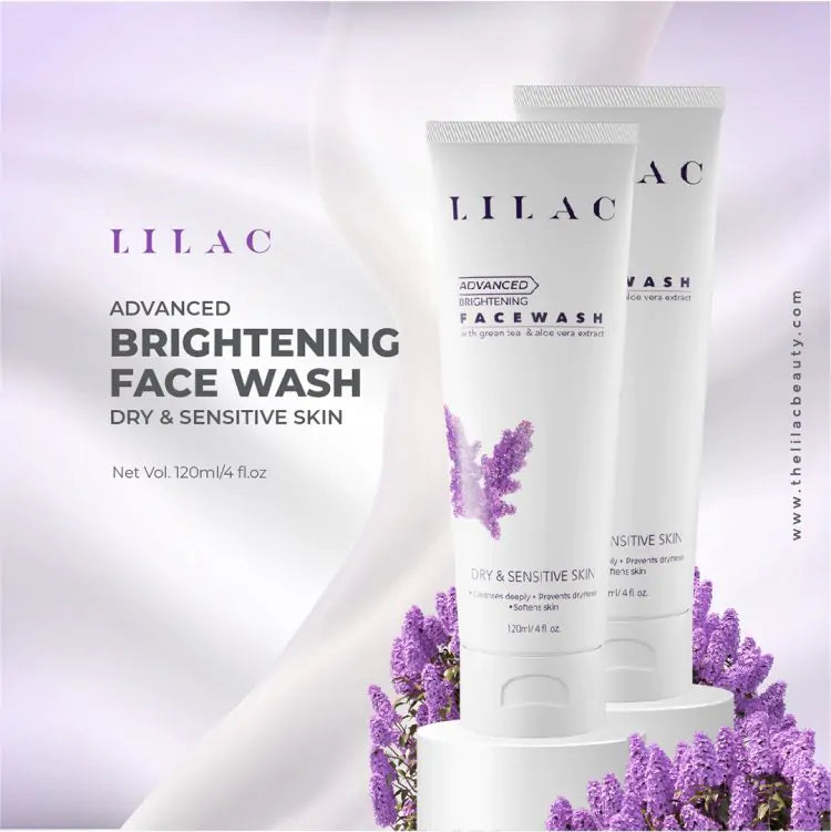 LILAC Brightening Face Wash Dry And Sensitive Skin