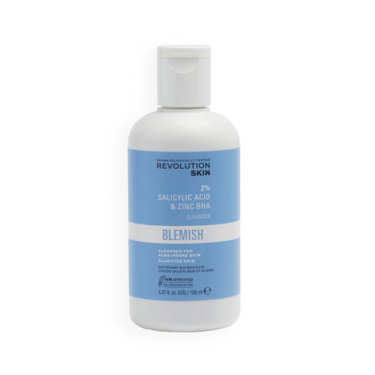 Revolution Skincare 2% Salicylic Acid & Zinc BHA Anti Blemish Cleanser (150ml)