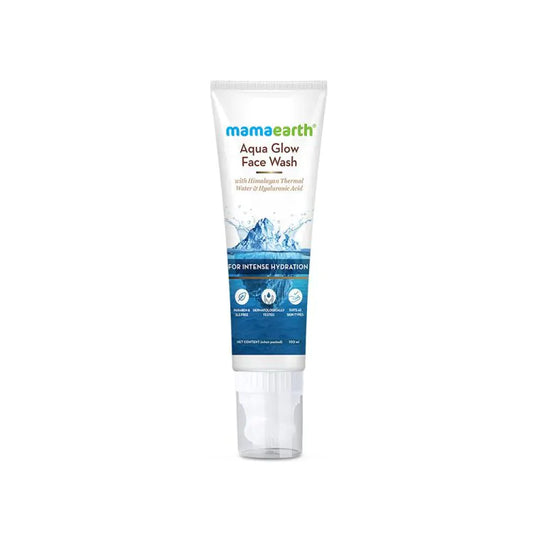 Mamaearth Aqua Glow Face Wash With Himalayan Thermal Water and Hyaluronic Acid for Intense Hydration