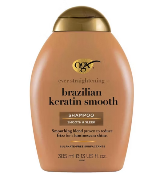 OGX Ever Straightening+ Brazilian Keratin Smooth pH Balanced Shampoo (385ml)