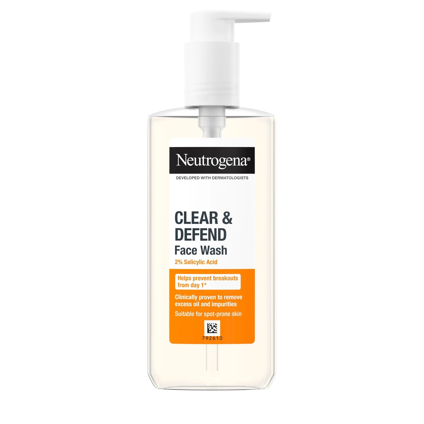 Neutrogena Clear & Defend 2% Salicylic Acid Face Wash (200ml)