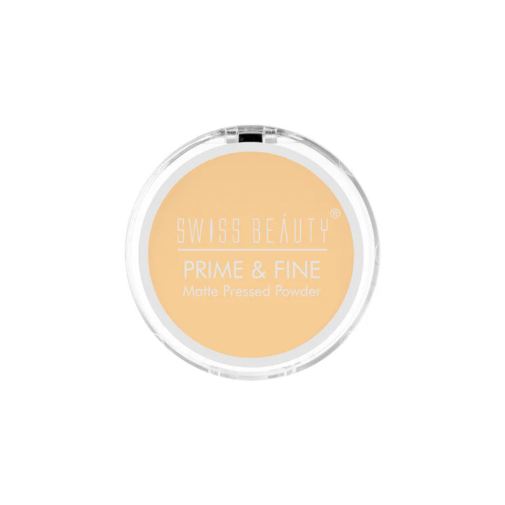 Swiss beauty Prime & Fine Matte Pressed Powder 04 (Natural-Beige)