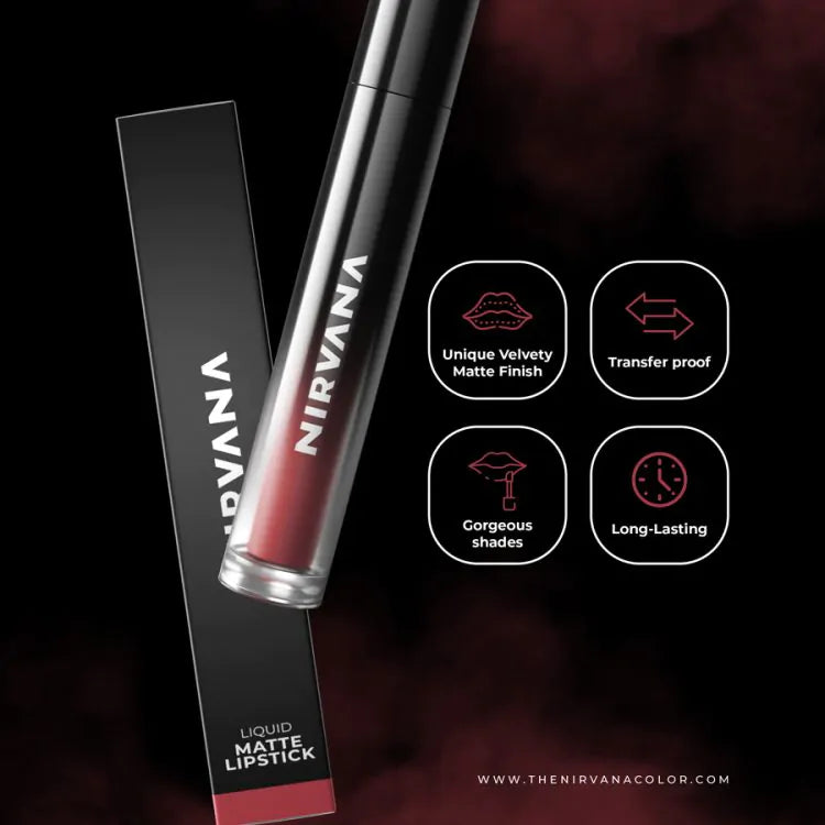 Nirvana Color Liquid Matte Lipstick – Infatuated L03 (5ml)