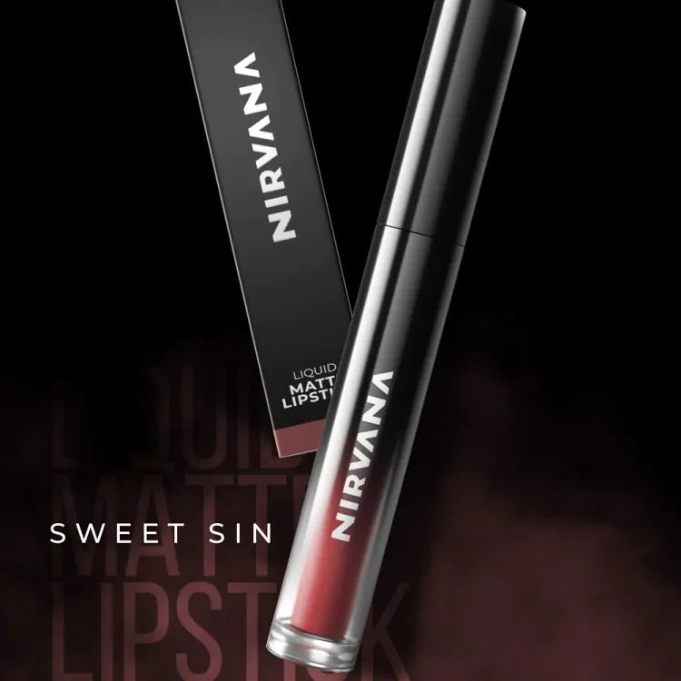 Nirvana Color Liquid Matte Lipstick – Sweet Sin L06 (5ml)