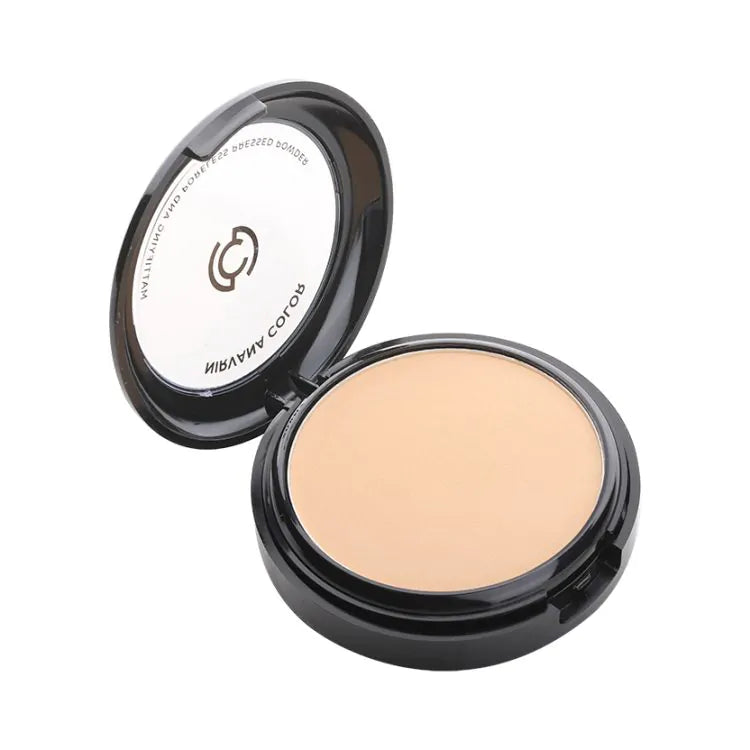 Nirvana Color Mattifying and Poreless Pressed Powder - Light Golden (15gm)