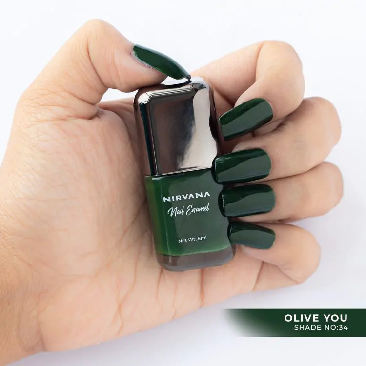 Nirvana Color Nail Enamel – Olive You – 34 (8ml)