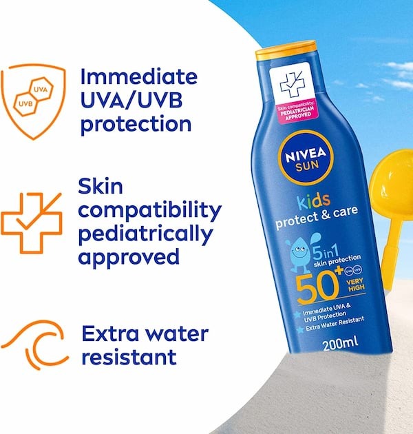 Nivea Sun Kids Protect & Care 5 in 1 Protection 50+ (200ml)