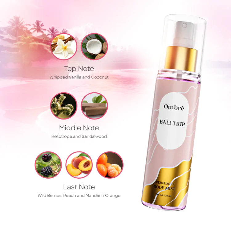 Ombré Perfumed Body Mist – Bali Trip