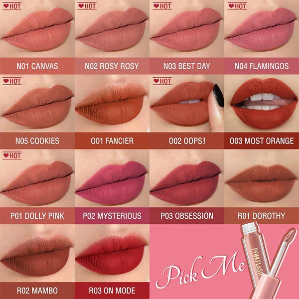 PINKFLASH Melting Matte Waterproof Lipcream - P02 Mysterious