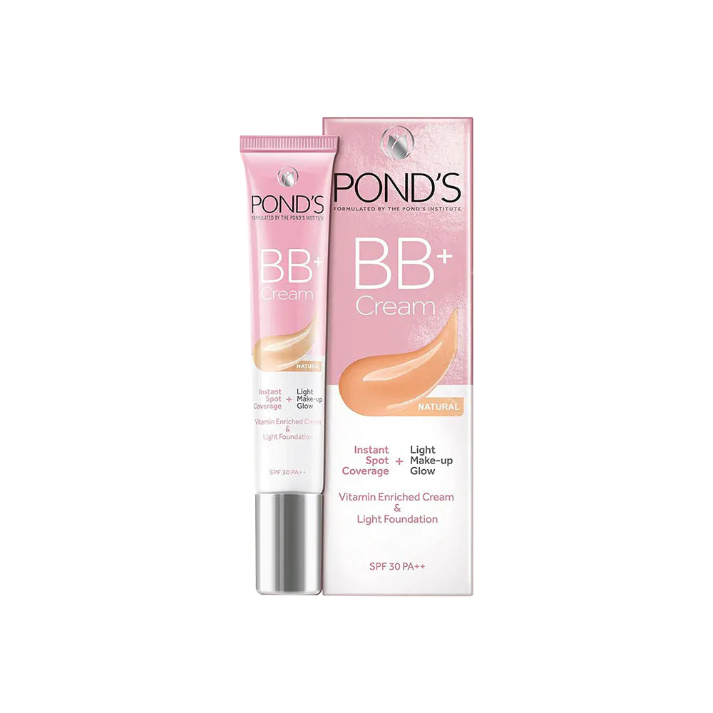 Ponds BB+ Cream Instant Spot Coverage + Light Make-up Glow Natural (18gm)