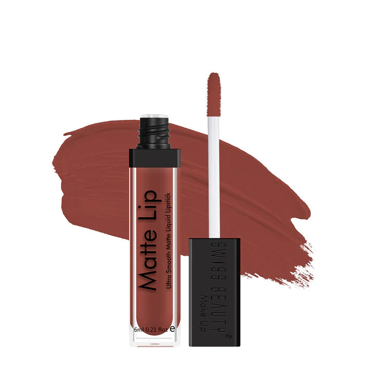 Swiss beauty Matte Liquid Lipstick-03 (Cafe)