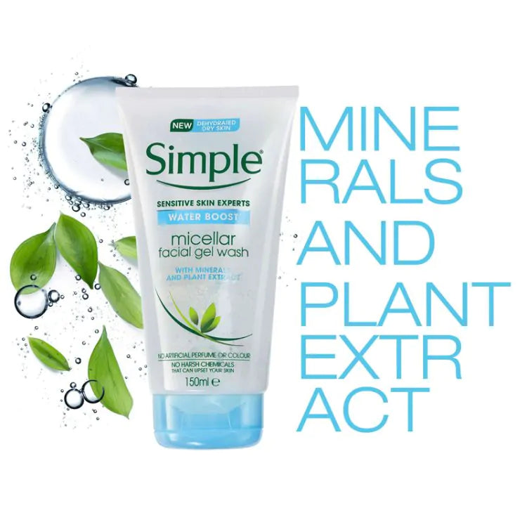 Simple Water Boost Micellar Facial Gel Wash