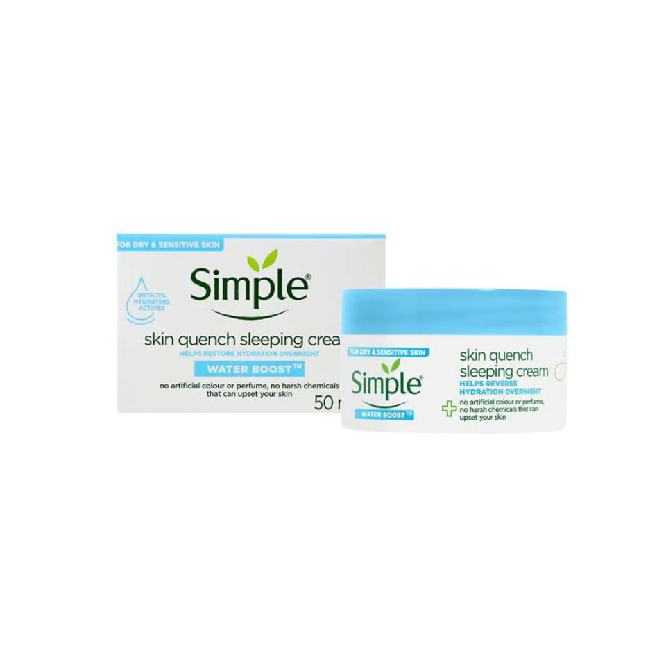 Simple Water Boost Skin Quench Sleeping Cream (50ml)