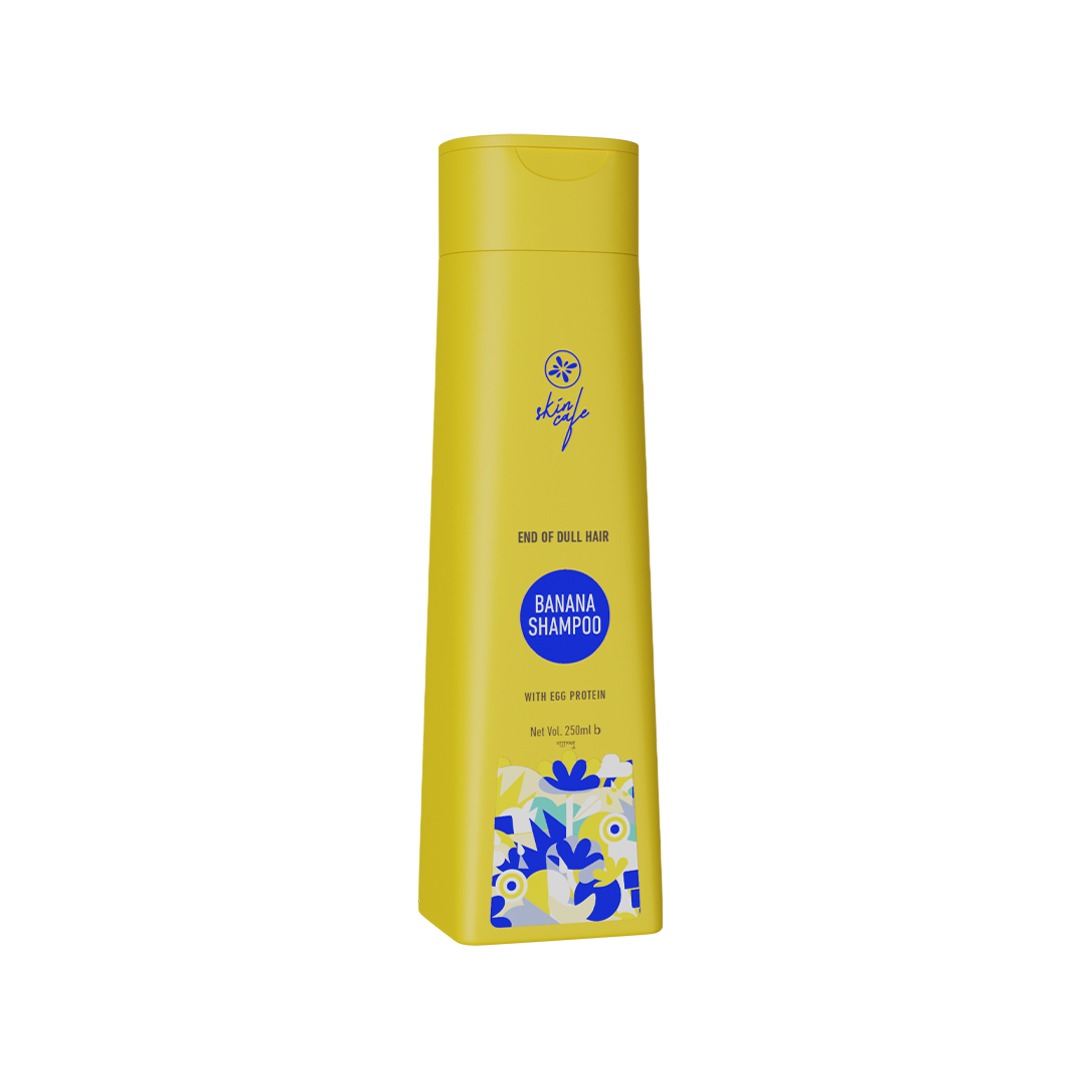 Skin Cafe End of Dull Hair Banana Shampoo with Egg Protein (250ml)