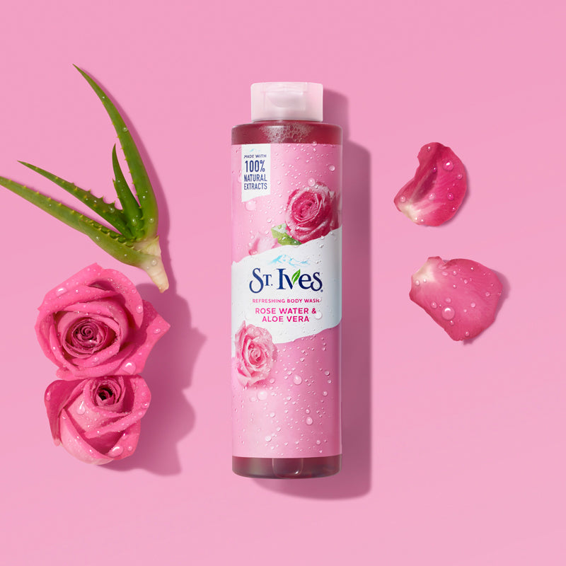 St. Ives Refreshing Body Wash Rose Water And Aloe Vera (650ml)