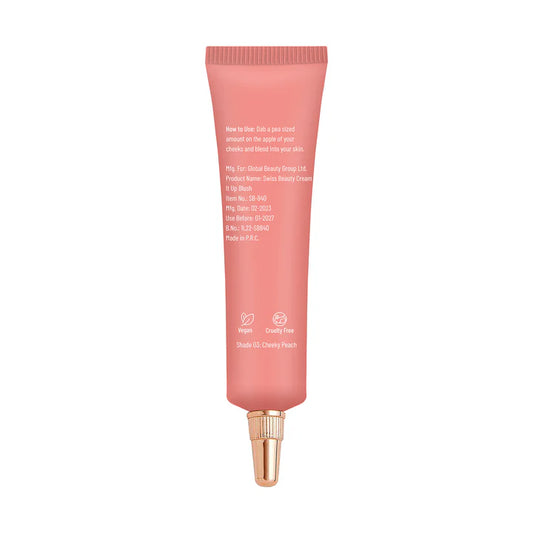 Swiss Beauty Cream It Up Blush with Shea Butter - 03 (Cheeky Peach)