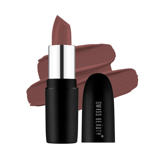 Swiss beauty Pure Matte Lipstick 03 (Hazle nut)