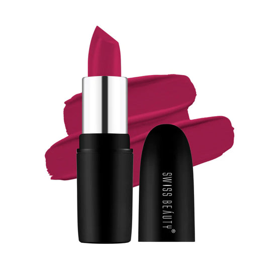 Swiss beauty Pure Matte Lipstick 28 (Bold Wine)