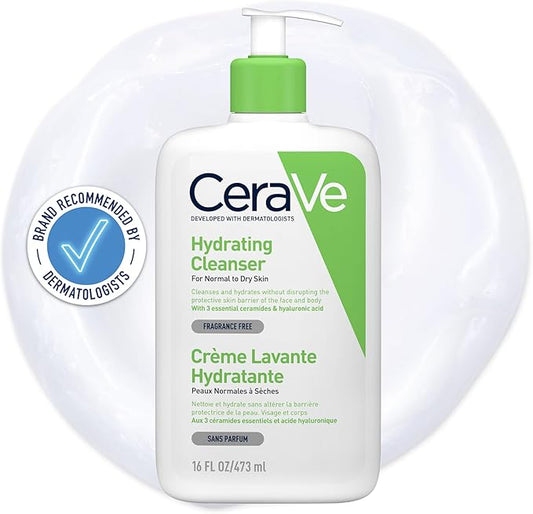 CeraVe Hydrating Cleanser For Normal To Dry Skin (473ml)