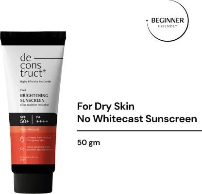 Deconstruct Fluid Brightening Sunscreen with spf 50+ PA+++ (50gm)