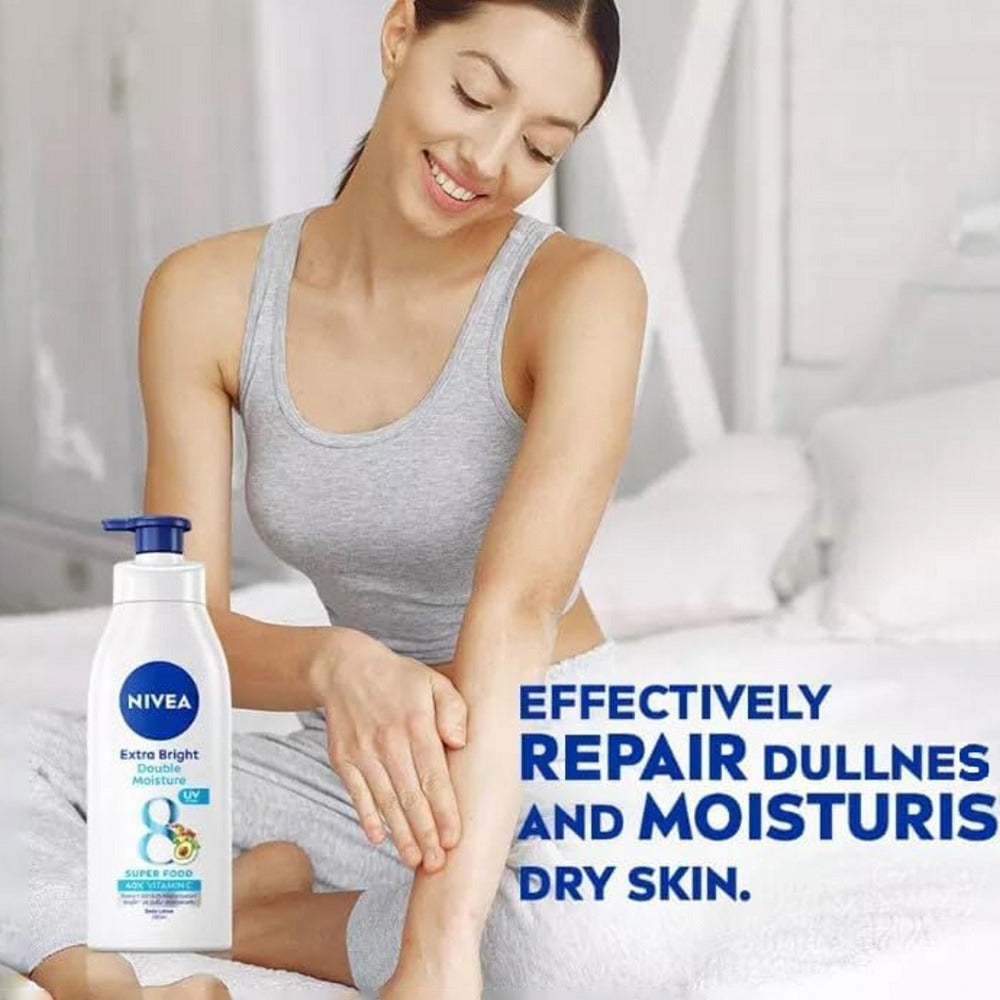 Nivea Extra Bright Double Moisture Body Lotion (550ml)-