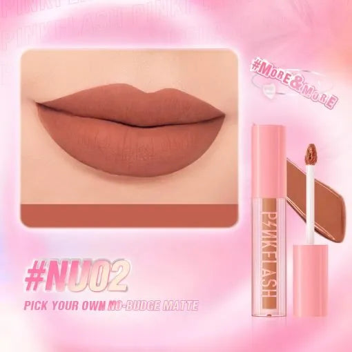 PINKFLASH Transferproof Liquid Matte Lipstick #NU02