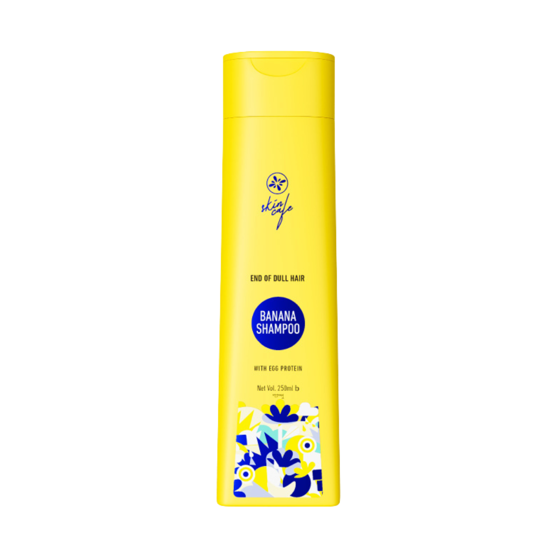 Skin Cafe End of Dull Hair Banana Shampoo with Egg Protein (250ml)