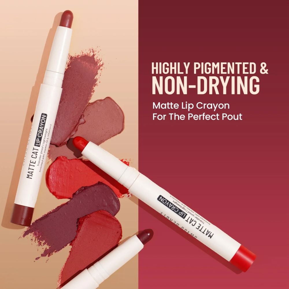 Swiss Beauty Matte Cat Lip Crayon - 03 Brick Shell