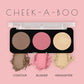 Swiss Beauty CHEEK-A-BOO 3-in-1 Face Palette BLUSHER|CONTOUR|HIGHLIGHTER - Swiss Beauty CHEEK
