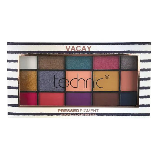 Technic Pressed Pigment Eyeshadow Palette – Vacay (22.5gm)